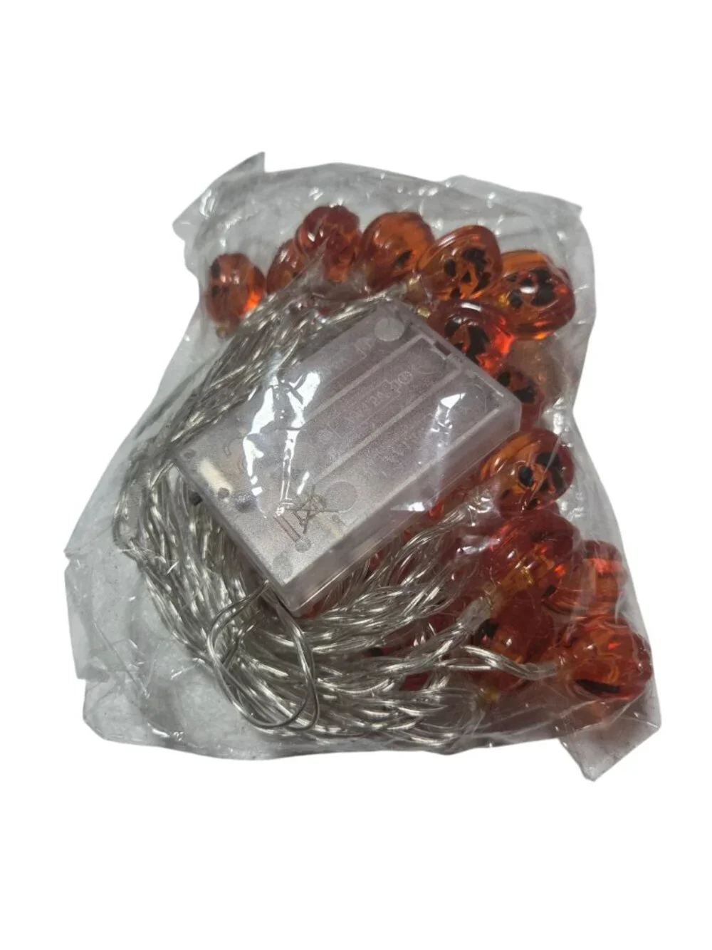 Halloween Pumpkin LED String Lights Battery Operated For Indoor Outdoor Decor